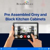 Grey and Black Kitchen Cabinets – Pre Assembled