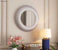 Buy Marie Metal Mirror with Frame - Bold Yet Minimal Design