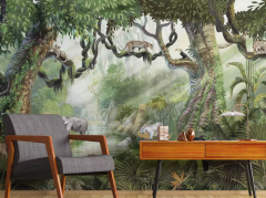 Jungle Cats Wallpaper Murals