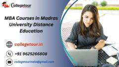 MBA Courses in Madras University Distance Education