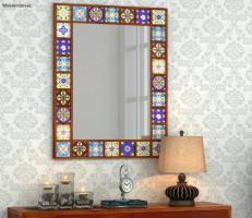 Buy Elegant Boho Mirror – Honey Finish Accent for Your Space