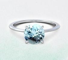 Best Aquamarine Solitaire Ring (2.17 cts.)