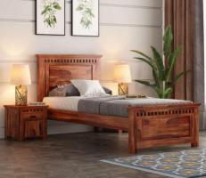 70% Off at Wooden Street – Compact Single Bed with Built-In Storage!