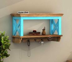 Blue Barn Wall Shelf: A Rustic Touch for Your Walls