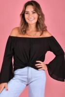 Stylish Wide Sleeve Top for Effortless Elegance