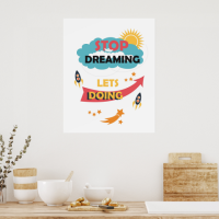 Motivational Printable Poster - Digital Wall Art for Home and Office Inspiration