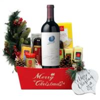 Shop Christmas Wine Gift Basket at Best Price