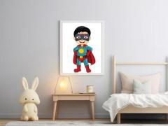 Vibrant Digital Superhero Poster & Sticker - Perfect for Comics & Pop Culture Fans