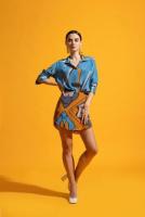 Shop Printed Nova Shirt With Skort At Nautanky Ahmedabad