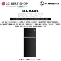 LG GL-T422VESX 398 Ltr, 3 Star, Double Door Refrigerator