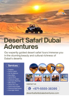 Desert Safari Dubai Adventures | Dubai Desert Safari |+971 55 553 8395