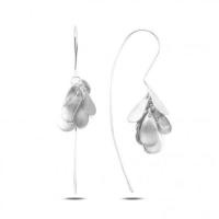 Handcrafted Silver Drop Earrings by Zehrai