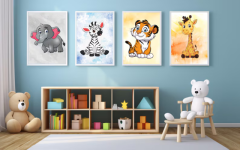 Jungle Animal Printable Wall Art – Perfect Decor for Kids' Rooms and Nurseries