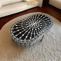 Elegant Bone Inlay Coffee Tables by Luxury Handicraft