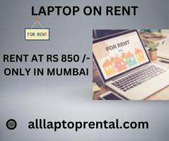 laptop on rent at  rs 850/- only