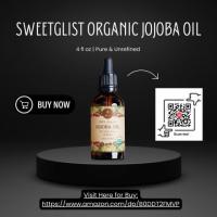 SWEETGLIST Organic Jojoba Oil - 4 fl oz | Pure & Unrefined