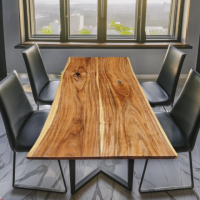 Enhance your dining room with custom-made hardwood dining tables