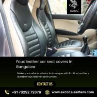 Faux leather car seat covers in Bangalore | Best car seat cover in Bangalore