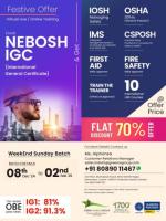 Festive Offers on Nebosh IGC Weekend Sunday Batch in Kochi