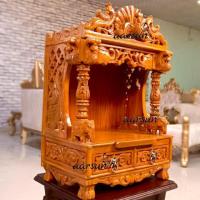 AARSUN HAND CARVED TEAK WOOD MANDIR 