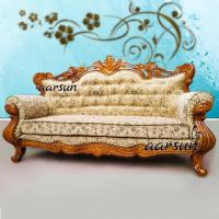 AARSUN 3 SEATER SOFA IN TEAK FINISH