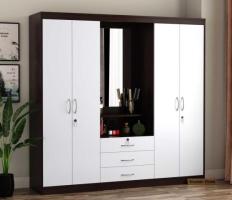 Celestin 4-Door Wardrobe with Dressing Table – A Blend of Style & Functionality