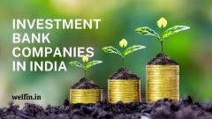 investment bank companies in india