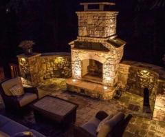 Natural Stone Patio in Huntersville