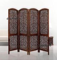 Aarsun Foldable Room Divider Mango Wood & MDF