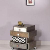 Elegant Brass Nightstand - A Touch of Luxury for Your Bedroom