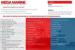 Mega Marine: Ship Machinery Parts Supplier Offering Genuine Equipment and Parts