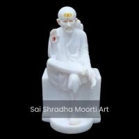 Order Divine Sai Baba White Marble Moorti At Affordabal Rates