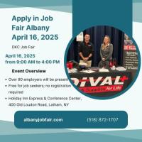 Apply in Job Fair Albany April 16, 2025 | DKC Job Fair