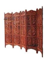 Aarsun Hand-Carved Wooden Partition Screen in Sheesham Wood