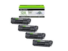 Greencycle 12A Toner Cartridge Replacement (Black) Compatible with Refurbished Printers