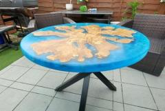 Solid Wood Epoxy Table