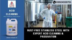 Rust-Free Stainless Steel with Acid Cleaning & Passivation