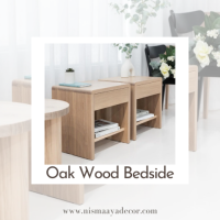 Garin Oak Wood Bedside: Natural Elegance for Your Space