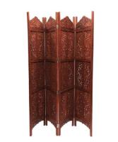 Aarsun Traditional 4 Panel Partition Screen in Sheesham Wood