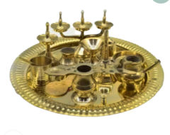 Ashtamangalya Pooja Set (8 inch) - Pooja Thali: Thelokal