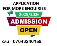 School of Nursing and Midwifery, Makurdi 2025/2026 {07043240159 / 07076026905} nursing form is out. 