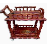 Aarsun Wooden Bar Trolley top designs