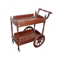 Aarsun Kitchen Serving Trolley Sheesham Wood