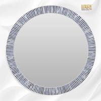 Round Bone Inlay Mirror - A Stylish Statement