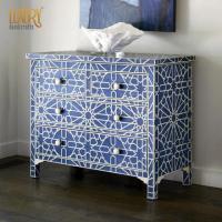 Add a Stylish Touch with a Blue Bone Inlay Chest of Drawers