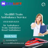 Medilift Train Ambulance Service in Delhi Conveyance sick patient service