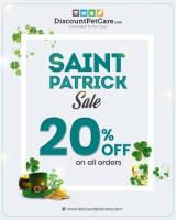 20% Off Pet Care - Saint Patrick's Special at DiscountPetCare!